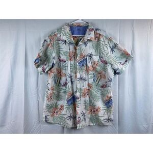 Izod Saltwater Relaxed Classics Men's Size XXL Tropical Surfboard All Over Print